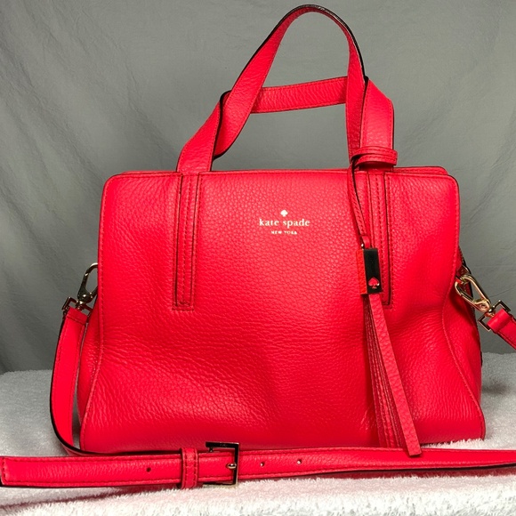 kate spade Handbags - NWOT ♠️ Kate Spade Red Leather Satchel Crossbody
